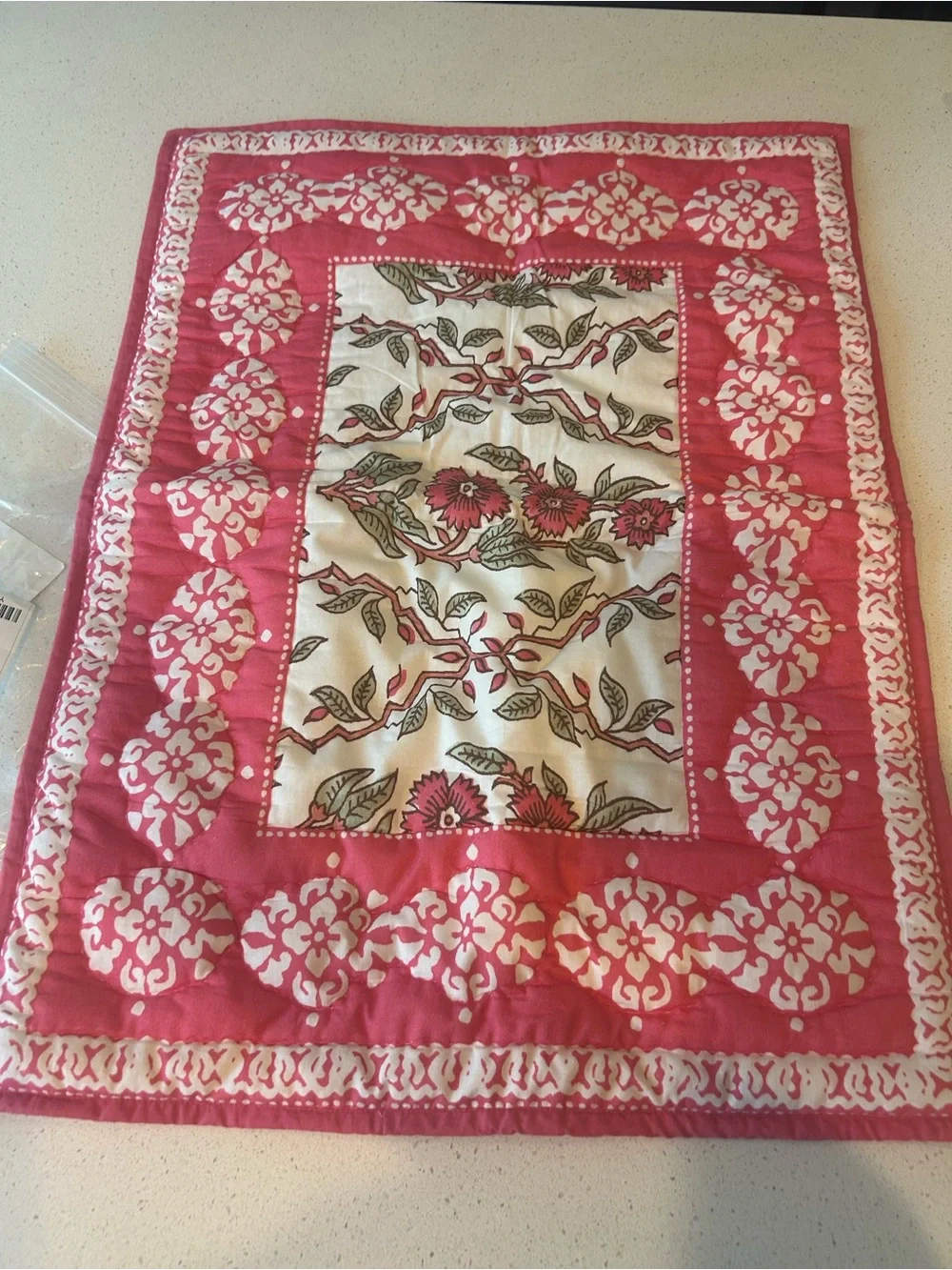Pottery Barn Roller Rabbit Pink Standard Pillow Sham 1 Reversible